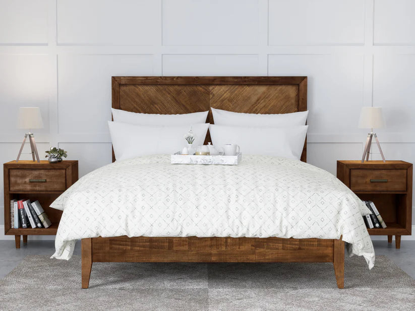 Retro Wood 3-pc Bedroom Set