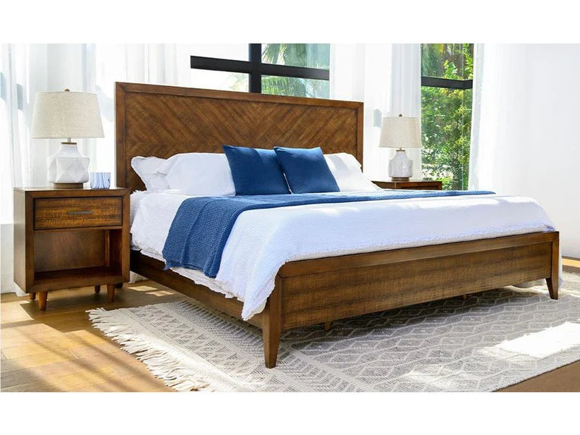 Retro Wood 3-pc Bedroom Set