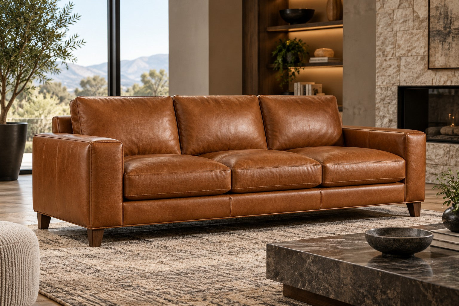 Leather Sofa