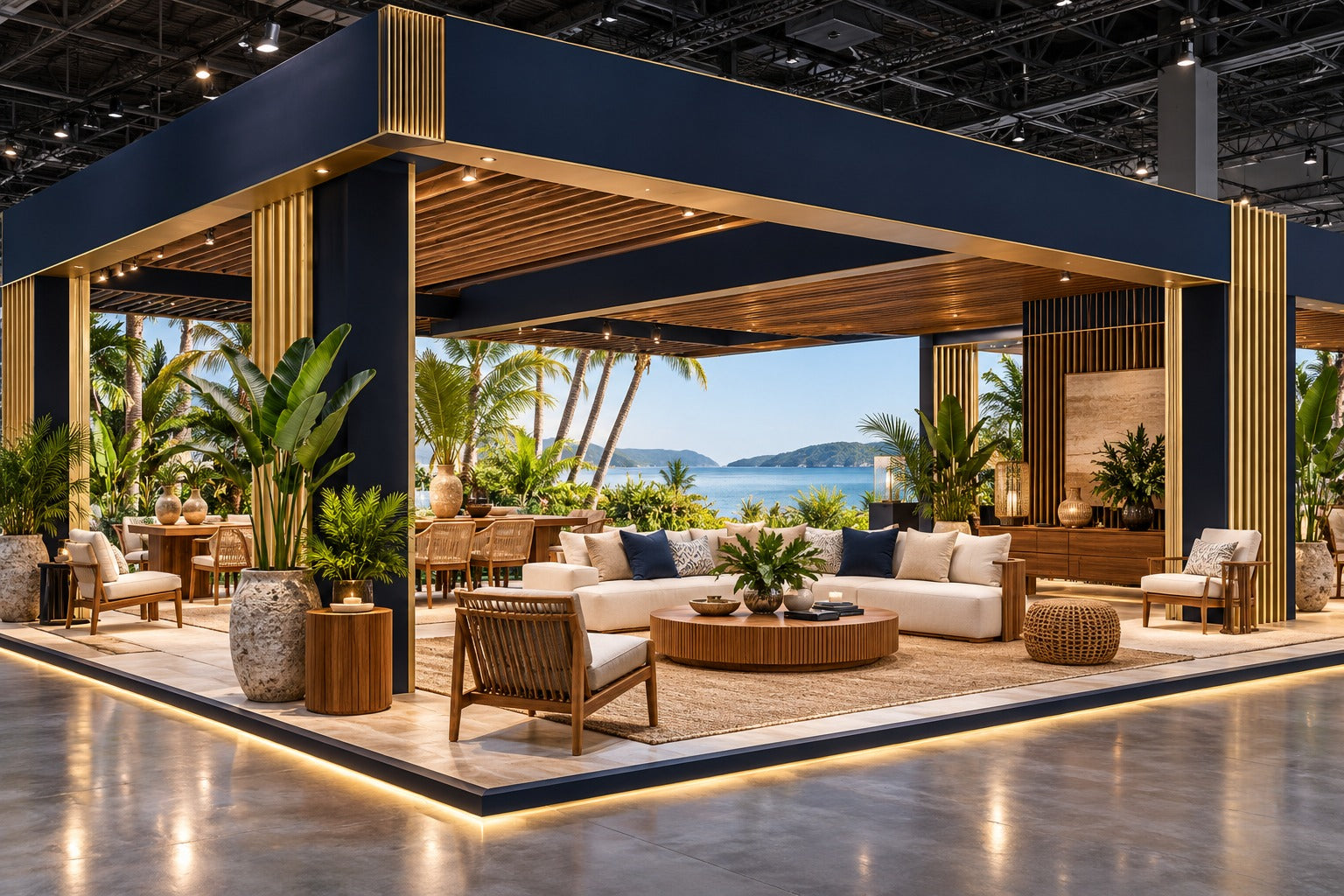 Casa Brasil exhibition booth