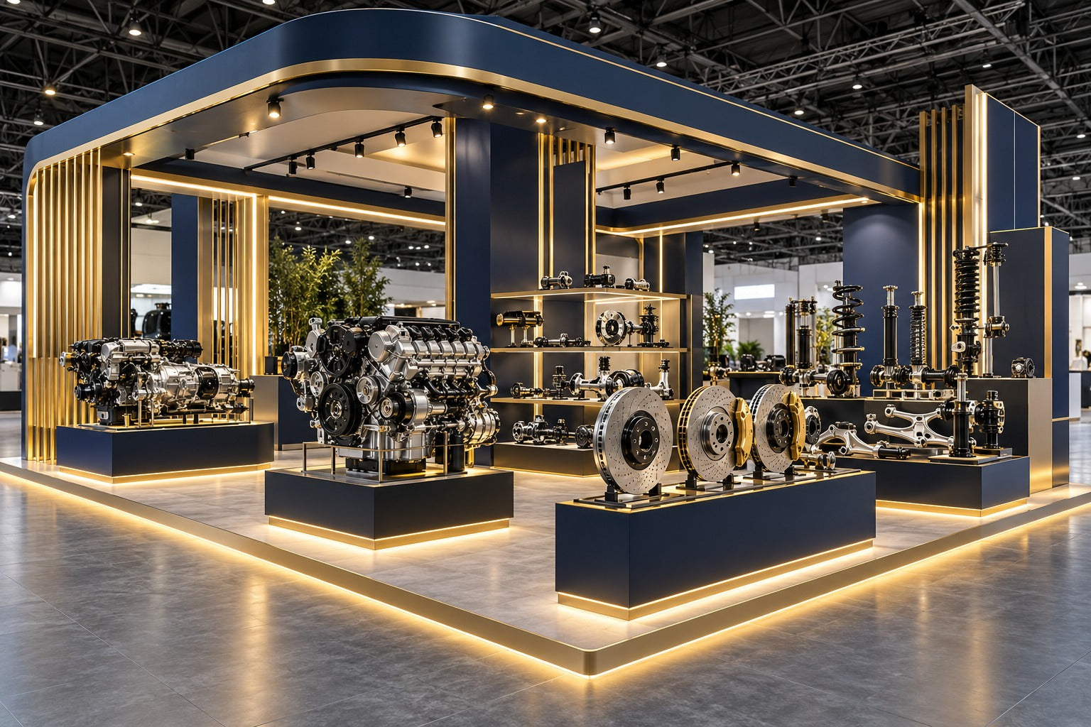 German Automotive Components exhibition booth