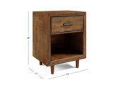 Retro Wood 3-pc Bedroom Set