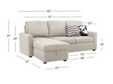 Newton Reversible Storage Sofa Bed Sectional