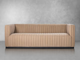 Vail Top Grain Leather Channeled Sofa