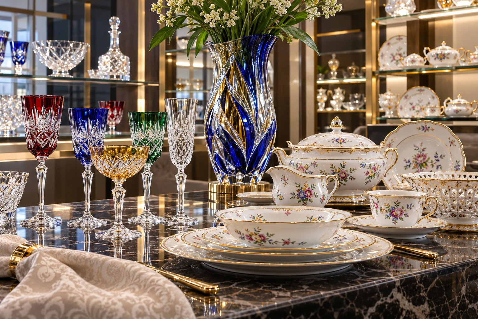 Czech & Polish Crystal and Chinaware