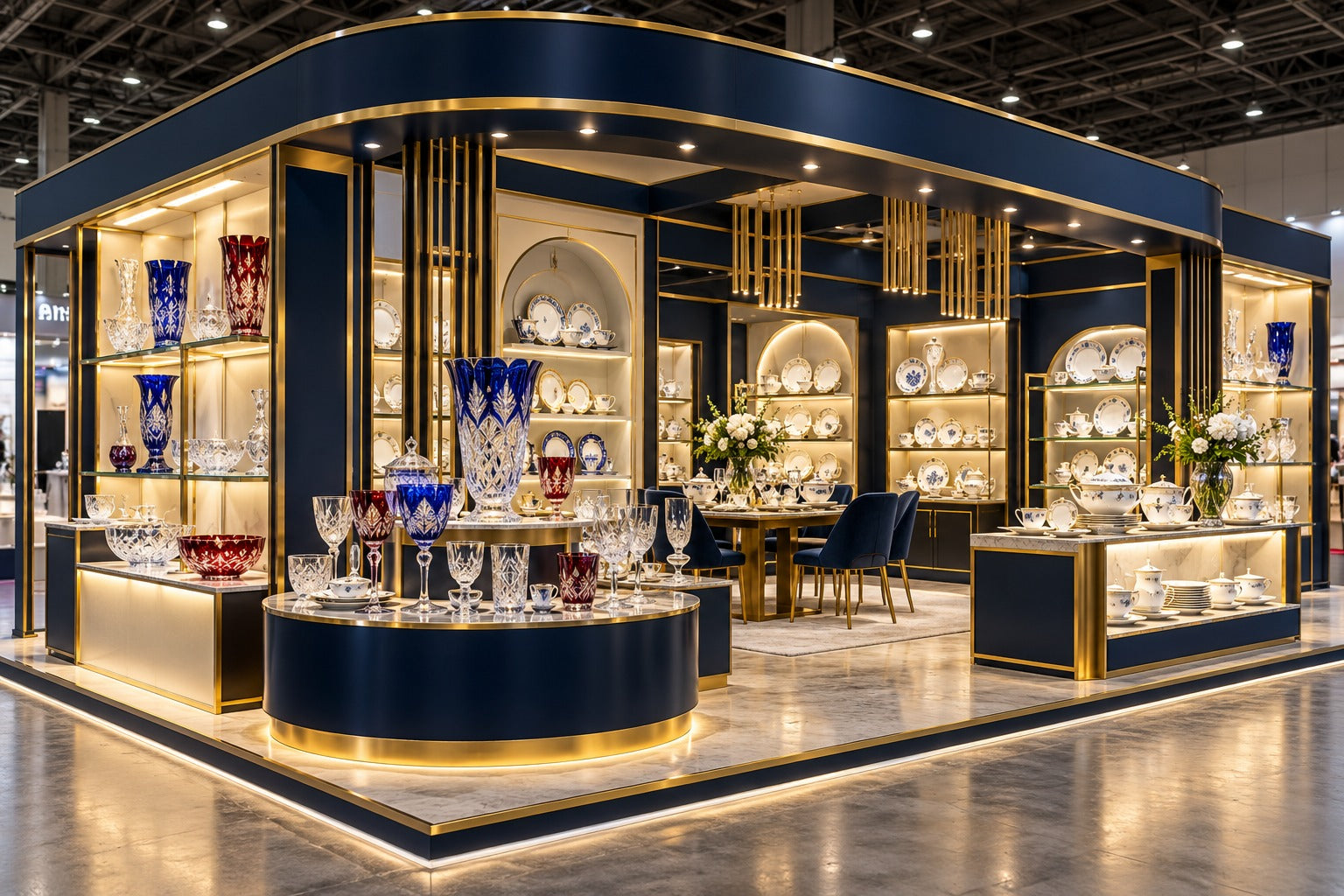 Czech & Polish Crystal and Chinaware exhibition booth