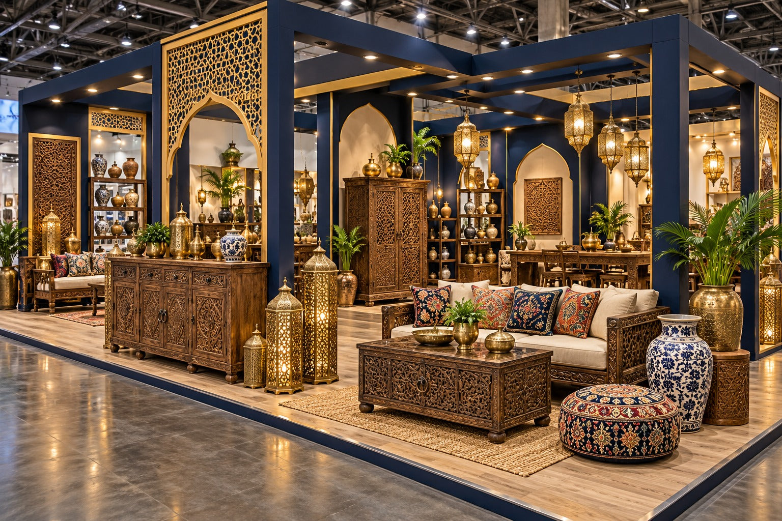 India Handicrafts & Furniture exhibition booth