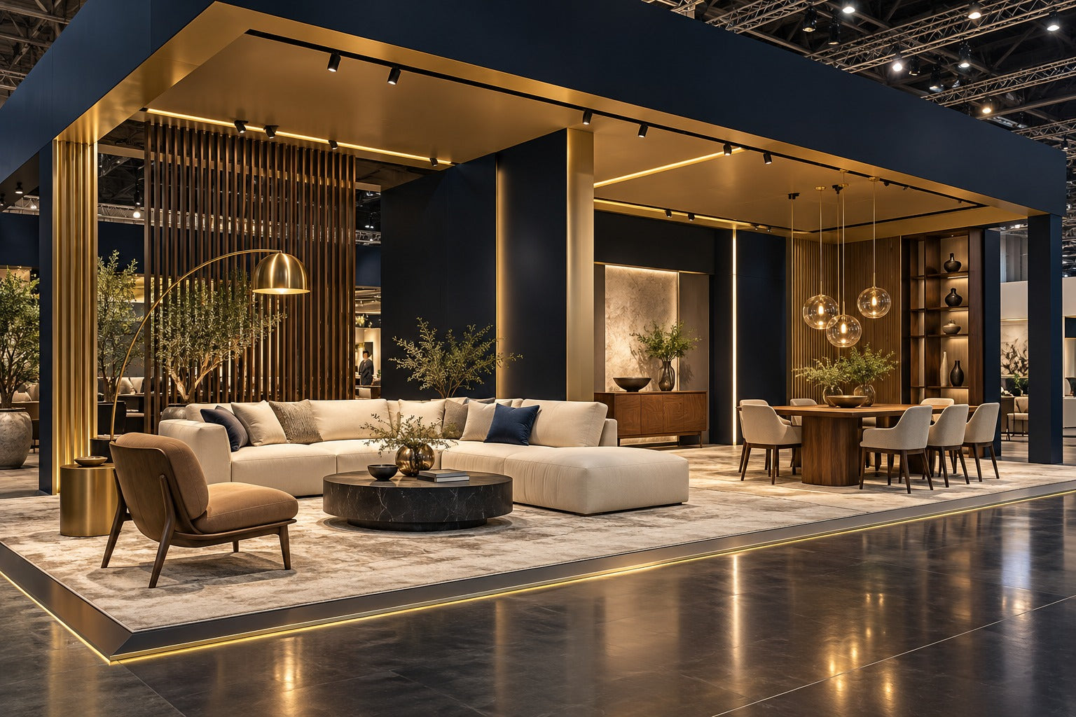 Luxe Home Living exhibition booth