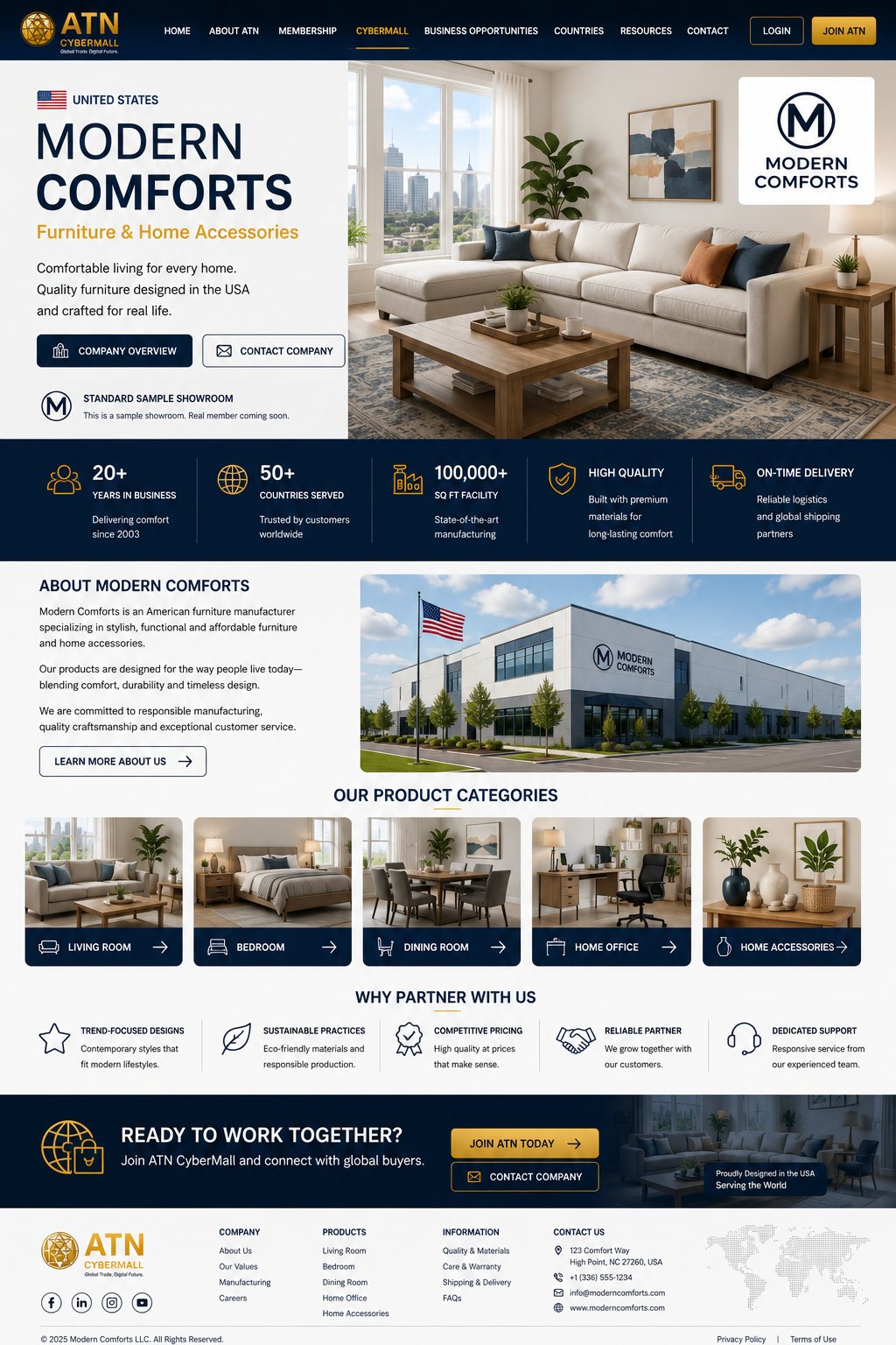 Modern Comforts - Upcoming ATN showroom design preview