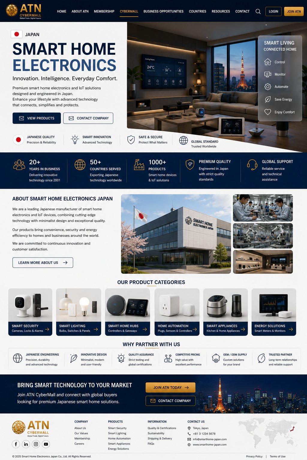 Smart Home Electronics Japan - Upcoming ATN showroom design preview