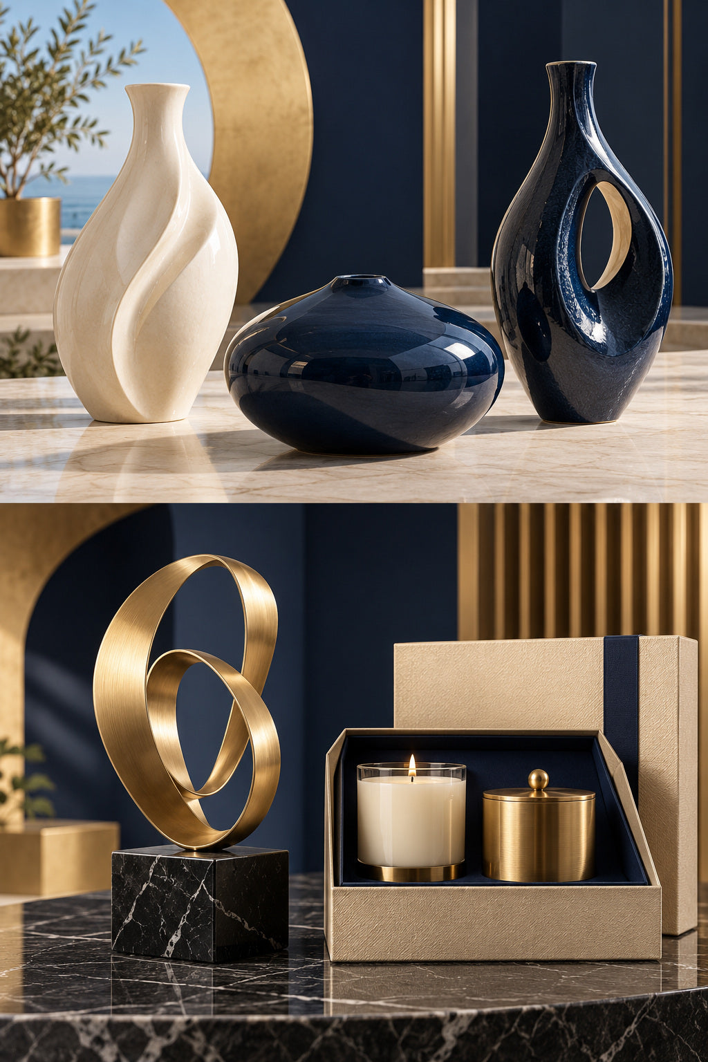 Sculptural Ceramic Vase Collection